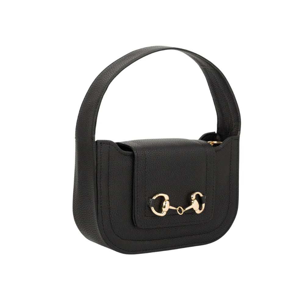 Classic Black Saddle Bag