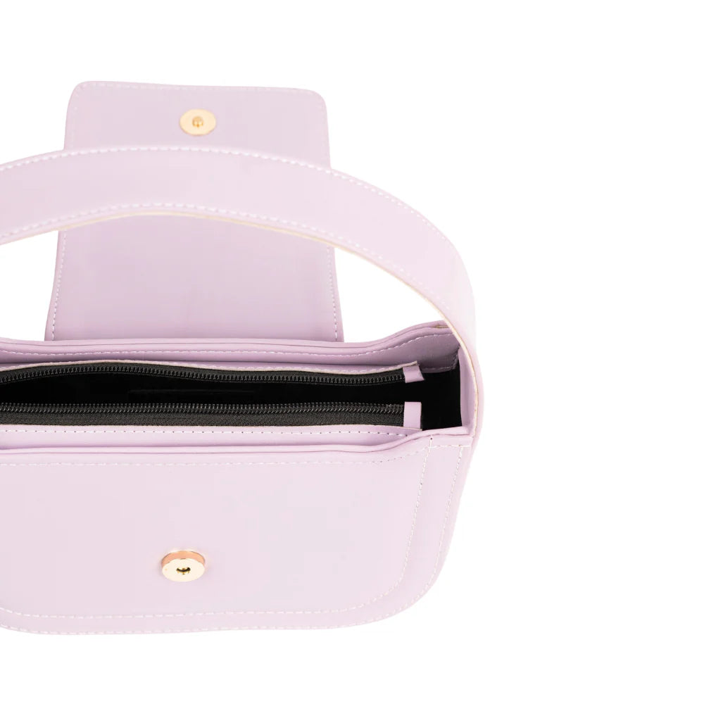Classic Lilac Saddle Bag