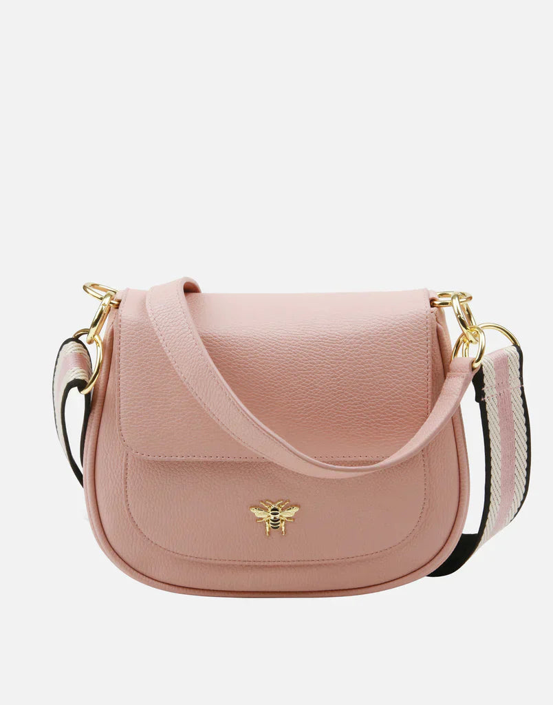 Alice Wheeler Ascot Pink Saddle Bag