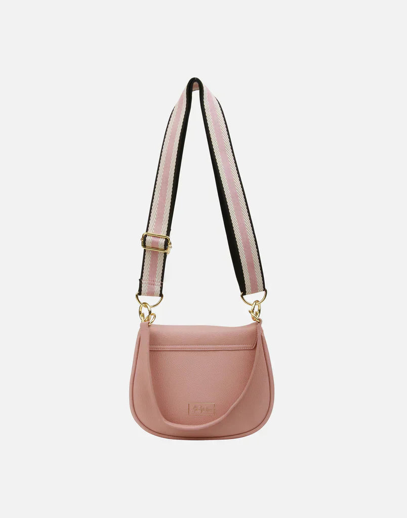 Alice Wheeler Ascot Pink Saddle Bag